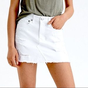 NWT American Eagle White Denim Skirt
